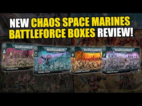 New 40k Chaos Space Marines Battleforce Boxes Review #warhammer40k #warhammer #gamesworkshop