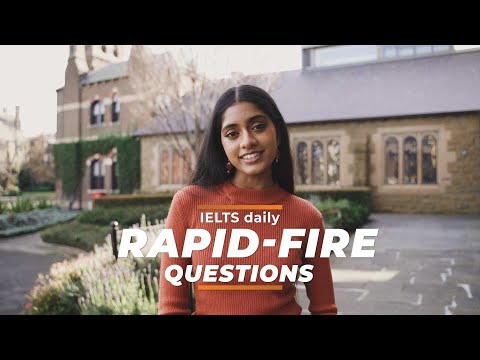 IELTS Speaking Part 1 - Rapid Fire Questions - Saskia - 6 Topics!