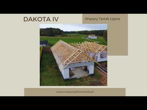 Dakota IV- Projekt pracowni Dobre Domy- realizacja wiązarów Tartak Ligora