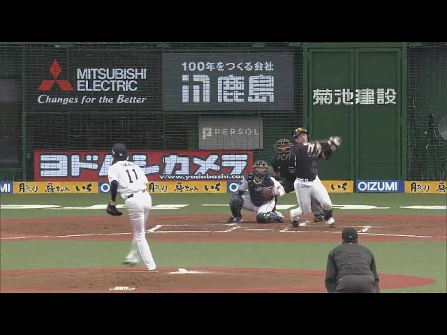 【2回表】序盤から一発攻勢!! ホークス・甲斐にも飛び出した2ランアーチ!! 2018/10/20 パーソル CS パ final L-H