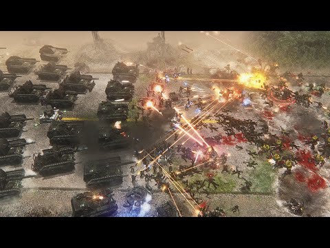 IMPERIAL GUARD ARMADA vs Orks WAAGH! - Unification Mod, Warhammer 40K: Dawn of War: Soulstorm
