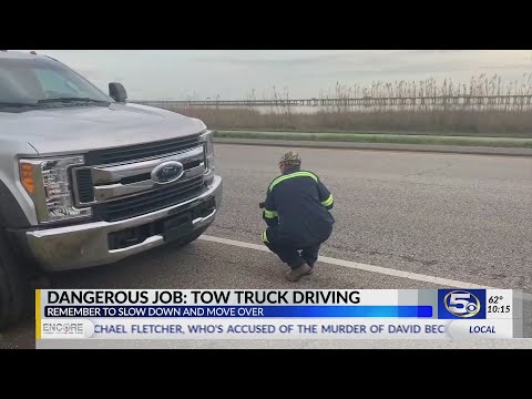 VIDEO: Taking a look at the daily dangers of tow truck drivers