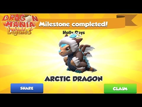 I got Arctic Dragon +  Holly Days Events Phase 4 - Gameplay , Dragon Mania Legends -part 669 HD