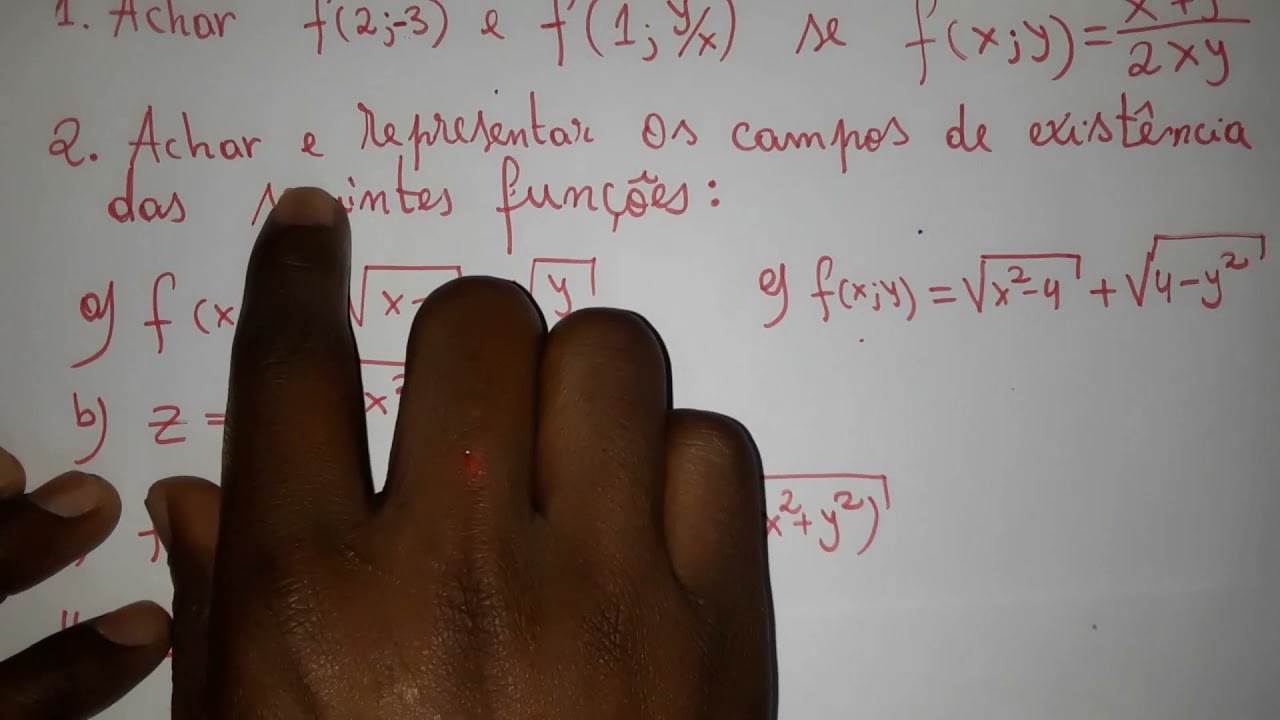 Função de Diversas Variáveis e CAMPOS DE EXISTÊNCIA (Tudo Prático)