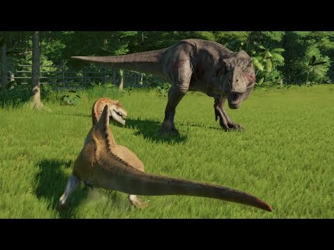 Spinoraptor(Modified) VS T-Rex, I-Rex, Indoraptor, Spinosaurus and Carnotaurus - JWE