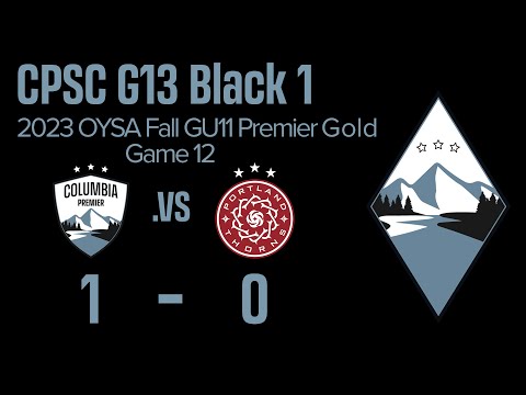 CPSC G13Black1 Fall 2023 U11 - Game 12 vs. Albion SC Thorns Academy (1-0)