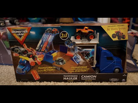 Monster Jam Transforming Hauler | Cool Toys with Justin