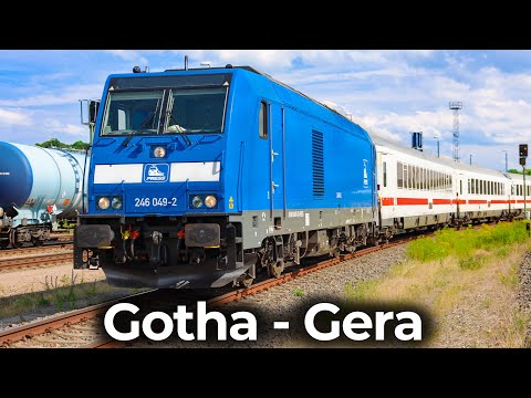 Diesel InterCity 2155 | 4K Führerstandsmitfahrt Gotha - Gera | BR 246 - Mitte Deutschland Verbindung