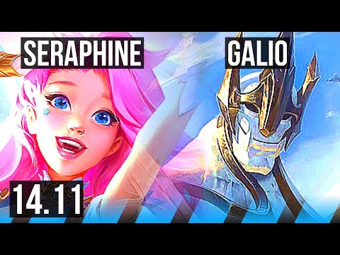 SERAPHINE vs GALIO (MID) | 700+ games, 7/4/13 | NA Diamond | 14.11