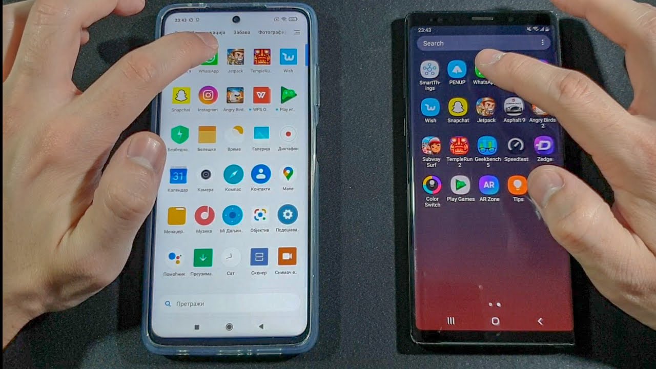 Xiaomi Poco X3 NFC vs Samsung Note 9 Comparison Speed Test