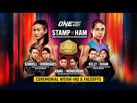 ONE Fight Night 14: Stamp vs. Ham | Ceremonial Weigh-Ins & Faceoffs