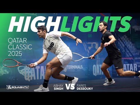🇮🇳 Singh v Dessouky 🇪🇬 | Qatar Classic 2025 | ROUND 2 HIGHLIGHTS