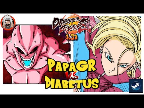 DBFZ PapaGR vs Diabetus - (KidBuu, Cell, GokuSSJ) vs (Vegeta, Cell, A18)
