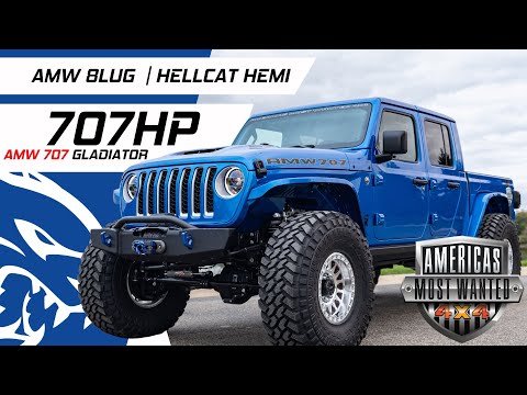AMW 707 | HELLCAT Gladiator Turnkey in Hydro Blue (707 HP!)