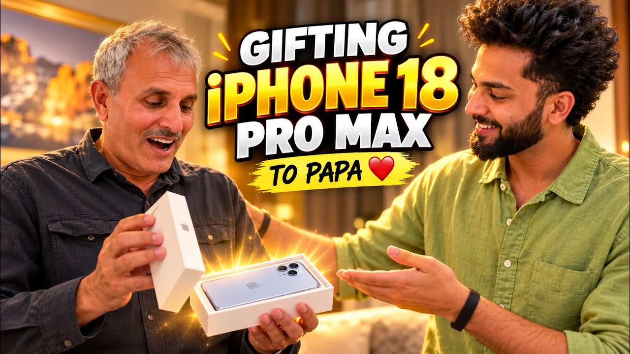 Gifting Iphone 18 pro max To Papa Went Crazy❤️