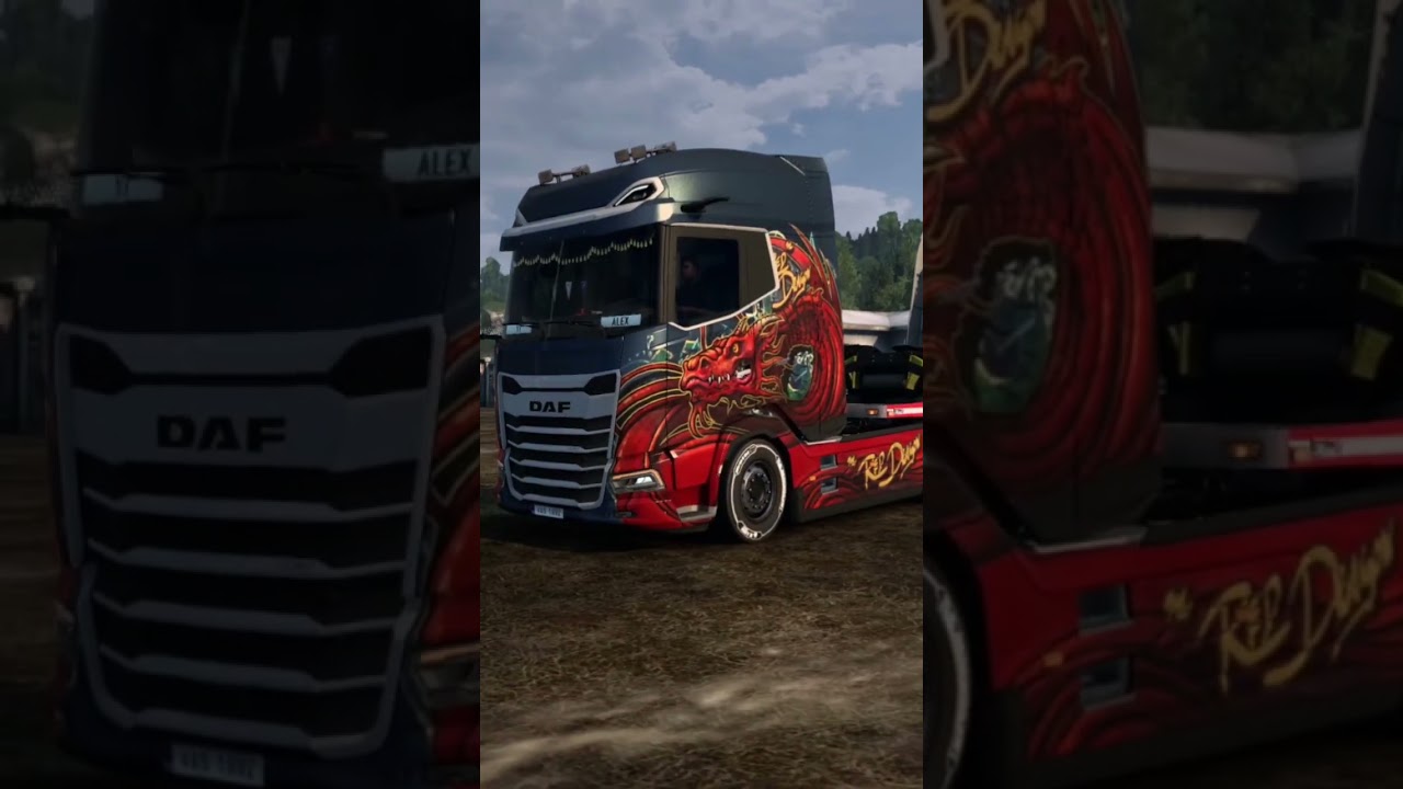 DAF XG+ + Estepe Transporter Trailer #ets2 #ets2mods #eurotrucksimulator2 #gaming #truck #trucks