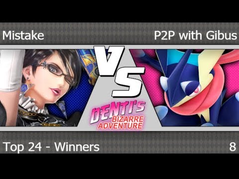 DBA 8 - EMG | Mistake (Bayonetta) vs P2P with Gibus (Greninja) Top 24 - Winners - Smash 4