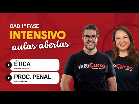 Aula aberta | Ética e Proc. Penal | 37º Exame de Ordem | MeuCurso - Intensivo