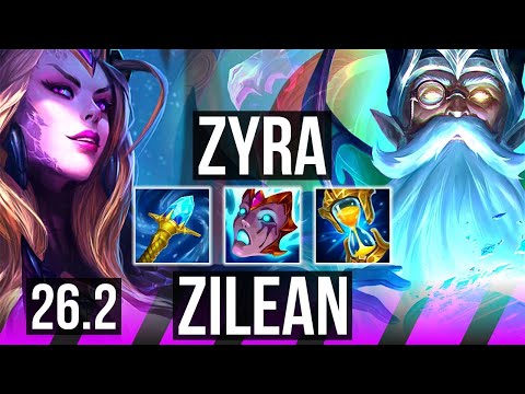 ZYRA & Caitlyn vs ZILEAN & Varus (SUP) | 5k gold comeback | EUW Master | 26.2