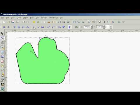Inkscape: "SQUARES AND EDIT PATH BY NODES" Tutorial #4