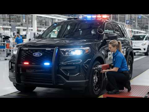 Ford Explorer POLICE Interceptor Production - 99% of Criminals Hate This SUV!🚓🤯