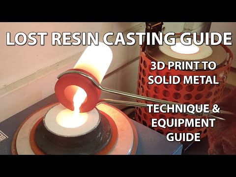 Lost Resin Casting Guide - Investment casting - 3D Print to solid metal by VOGMAN