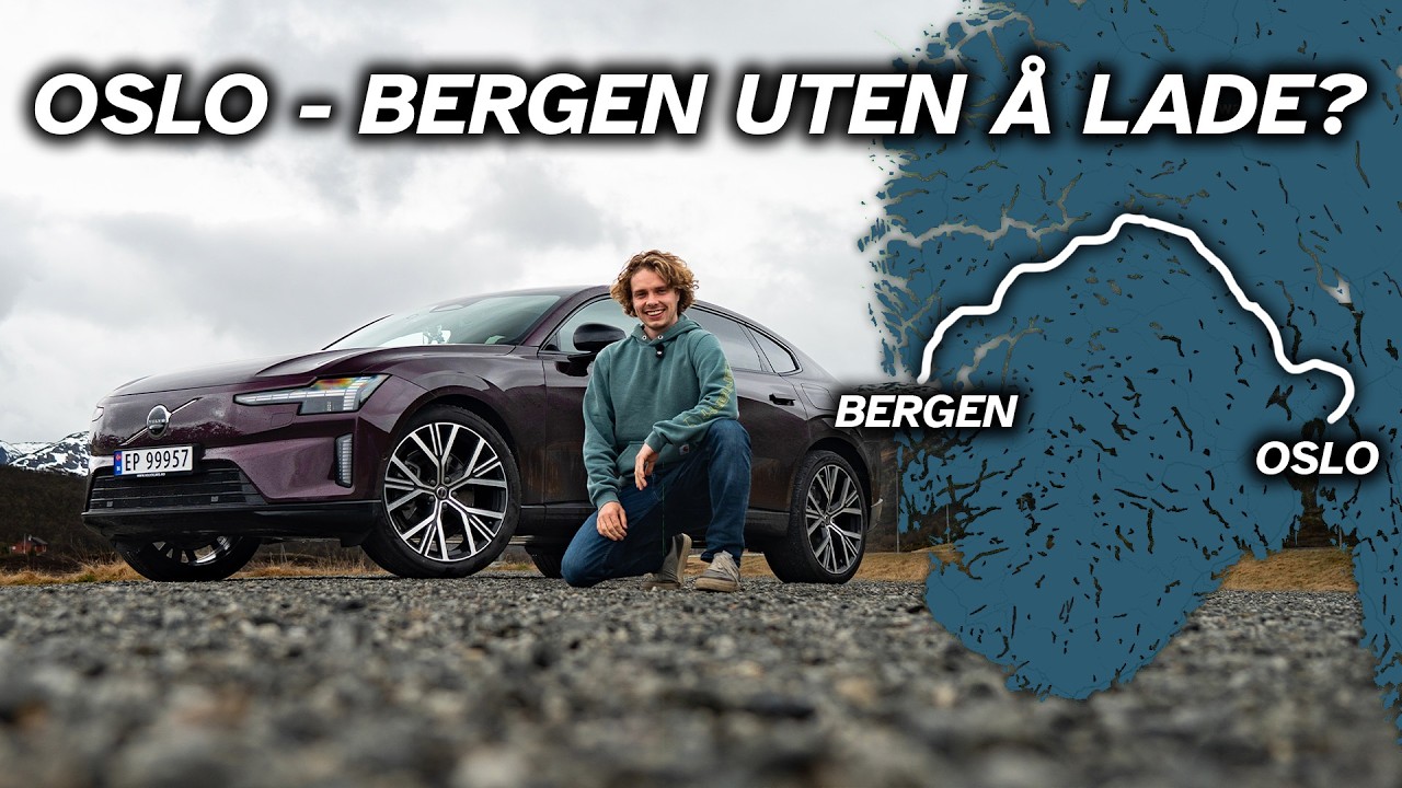 Klarer Volvo ES90 RWD langtur fra Oslo til Bergen uten å lade?