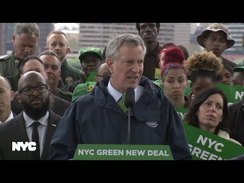 NYC Mayor Bill DeBlasio & Earth Day