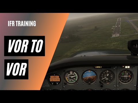 How to Fly VOR to VOR on Airways | No GPS | Cross Radials