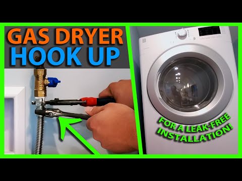 How To Install a Gas Dryer - NG or LP Gas Line Connections