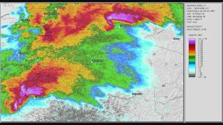 preview picture of video 'Doppler Radar - West Liberty and Salyersville Kentucky Tornadoes - March 2, 2012'