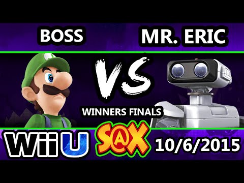 S@X 118 - Mister Eric (ROB) Vs. Boss (Luigi) SSB4 Winners Finals - Smash Wii U - Smash 4