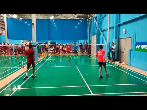 2017 Oct US Junior Badminton NJ Open regional BD U13 Final Lukas/Michael VS Samuel/Neil 1