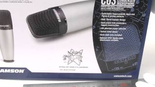 Video thumbnail for [Review]Samson C03 Dual-Diaphragm Vocal Condenser Microphone With Case by Ryen Lee