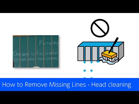 How to Remove Missing Lines - Head cleaning（Epson ET-1810/L1250 Series)