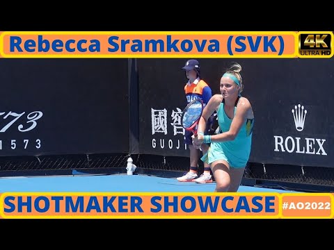 ⁴ᴷ #ao2022 Rebecca Sramkova (SVK) vs Cristina Bucsa (ESP) | WTA - ShotMaker ShowCase | Indian Wells