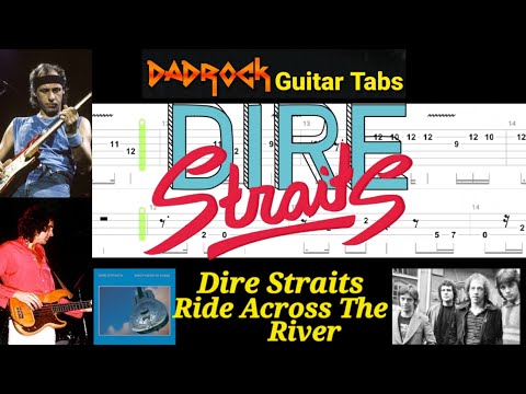 Ride Across The River - Dire Straits - Guitar + Bass TABS Lesson