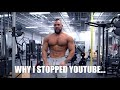 WHY I HAD TO STOP YOUTUBE | CHEST & TRI'S WORKOUT PLAN