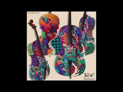 Painted Cello Musical Instrument by Juleez