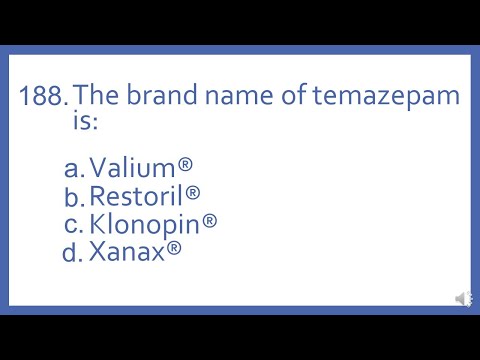 Top 200 Drugs Practice Test Question - The brand name of temazepam is: