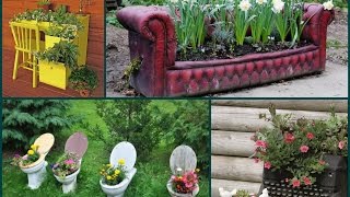 Garden Decorating Ideas - Recycle Old Furniture