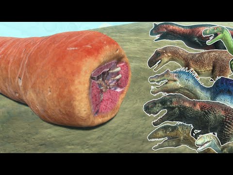 Blade Worm VS ALL DINOSAURS - ANIMAL REVOLT BATTLE SIMULATOR