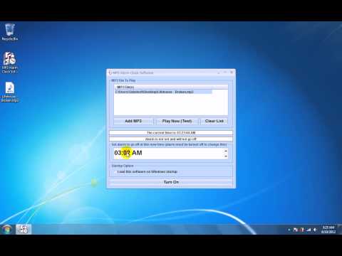 MP3 Alarm Clock Software