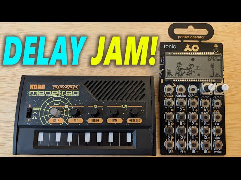 PO-32 and Monotron Delay: Jamming with my Custom Kit!