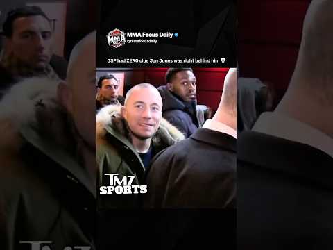 GSP had no clue Jon Jones was right behind him 💀
