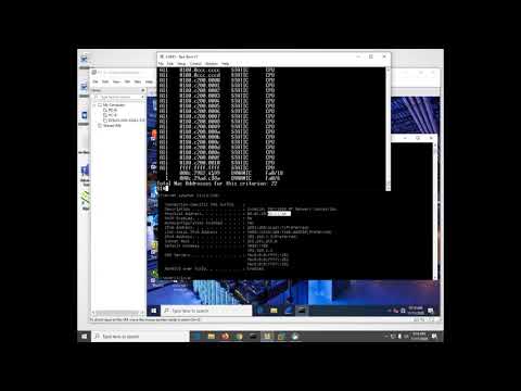 Cisco CCNA ITN lab 5.1.2.8 2960 switch mac address table and ARP