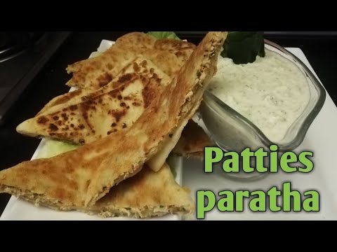 Crispy chicken arbi  paratha recipe
