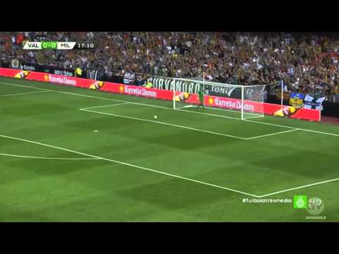 Valencia 2-1 Milan ~ Gol de Paco Alcácer HD