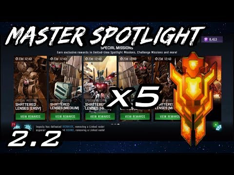 Shattered Lenses Master Spotlight - 2.2 | x5 Hallowed Crystals - Transformers: Forged to Fight