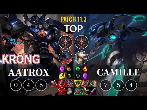 RNW KronG Aatrox vs Camille Top - KR Patch 11.3